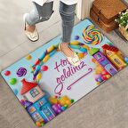 Valerine Life Sugar Village Hoş Geldiniz Kapı Önü Paspası 45x70cm