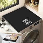 Valerine Life Çamaşır Kurutma Makinesi Örtüsü Matı Kaymaz Sıvı Geçirmez Koruyucu Yıkanır Ped 60x60cm