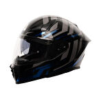Nukro 853 Power Blue Black Full Face Motosiklet Kaskı