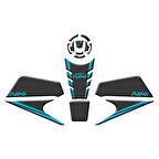 Gogo CF Moto NK 450 Tank Pad Set 003 Karbon/Mavi