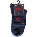 14012 Aztec Havlu Erkek Patik Çorabı Mavi 41-44