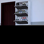 Modilayn VARBİ UMAY' 2 Li Kapı Önü 72x205x26 cm’ lik 5 Düşer Kapak 10 Göz Bölme Ayakkabılık