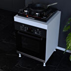 Modilayn AYMEN 59,6 x 85 x 56 cm Set Ocak Ankastre Fırın Tezgah Yanı Hazır Mutfak Dolabı