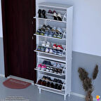 Modilayn VARBİ UMAY Kapı Önü 72x205x26 cm’ lik 5 Düşer Kapak 10 Göz Bölme Ayakkabılık