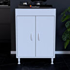 Modilayn AYMEN 2 Kapaklı 59,6 x 85 x 56 cm özel ölçü Set Ocak Tezgah Yanı Hazır Mutfak Dolabı