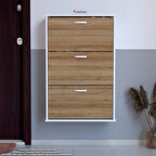 Modilayn VARBİ Asma Kapı Önü 52 x 107 x 25, 5 cm’ lik 3 Düşer Kapak 6 Göz Bölmeli Ayakkabılık