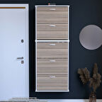 Modilayn VARBİ UMAY' 2 Li Asma Antre 72x 193x 26 cm’ lik 5 Düşer Kapak 10 Göz Bölme Ayakkabılık