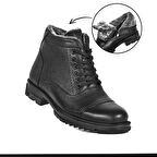 Cem Pekşen Swat Life 4250 Siyah Erkek Hakiki Deri Bot