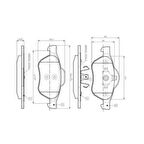 Renault Megane II Laguna II 0986TB2434 ÖN FREN BALATASI BOSCH