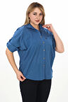 %100 Cotton Yazlık Organik Büyük Beden Kadın Gömlek