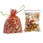 Dilşeker Lüks Hazır Keseli Paketlenmiş Düğün, Nişan ve Kına Kuruyemiş Çerezi 100 Adet 50 Gram