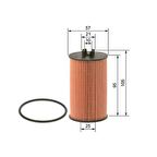 Opel Agila A 1.0 2003 2007 arası 09864B7009 YAĞ FİLTRESİ BOSCH