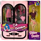 Şık Dolabım Aksesuarlı Bebek Oyuncak Bebekli Dolap