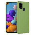 Samsung Galaxy A21S İnce Mat Silikon Kılıf Yeşil