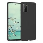 Samsung Galaxy S20 İnce Mat Silikon Kılıf Siyah