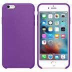 Apple iPhone 6 Altı Açık Liquit Lansman Silikon Glayöl Moru