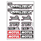 Gogo A4 Sticker Set Beyaz 103 - TVS Raider