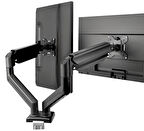 17-32” Masa Üstü Hareketli İkili 2 Monitör Tutucu Askı Aparatı-Amortisörlü