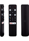 Uyumlu TCL Kl Tcl Rc 802V Fmr1 50 - 55 Androıd Tv Sesli Kontrol Akıllı Lcd-Led Tv Kumanda