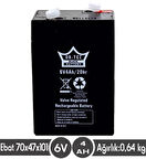 6 V 4 AHM IŞILDAK BATARYASI