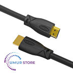 1 Metre HDMI 2.0 18 Gbps 4K 30Hz 2160P 30 Awg Hdcp 2.2 Hdr Arc Destekli 18 Gbps Yüksek Çözünürlüklü HDMI 2.0 Görüntü