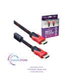 HDMI Kablo 1.5 Metre Örgülü Hdr 3D Destekli Kaliteli Görüntü Kablosu