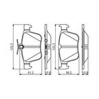 Vw Golf Vıı 1.6 Tdi Arka Fren Balatası Bosch 0986495346