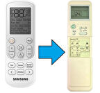 Samsung ile uyumlu Klima Kumandası-Resimde Sağdaki Gönderilir