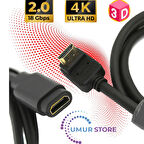 HDMI Uzatma Kablosu Dişi Erkek 50 cm