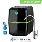 Hyperwell Premium Alkali ve Mineralli En iyi Su Arıtma Cihazı - Siyah