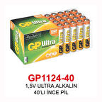 1,5V ULTRA ALKALİN 40’LI İNCE PİL