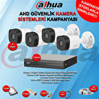 Dahua 4 Kanal Bullet Ahd Güvenlik Kamera Kampanya Seti