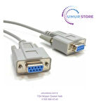 9 Pin Seri RS232 Com Port Dişi Dişi Kablo 1.5 Metre