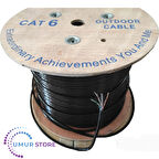 50 Metre Dış Ortam Internet Kablosu Cat6 50 mt Özel Üretim