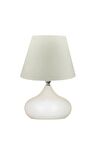 EvLight Lina Beyaz Şapka Masa Lambası Tekli Beyaz Metal Abajur