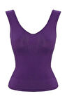 Kadın Mor Seamless Toparlayıcı Atlet 5012m