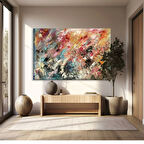 Renk Fırtınası Kanvas Tablo