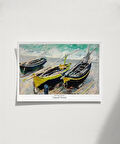 Çerçevesiz Poster Claude Monet Üç Balıkçı Teknesi