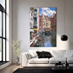 Venedik Sokağı'nın Melodisi Kanvas Tablo