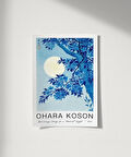 Çerçevesiz Poster Ohara Koson Mehtaplı Gecede Çiçek Açan Kiraz