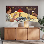 ''Sağlığına'' Vintage Kanvas Tablo