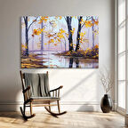 Sakin Göl Yansımaları Kanvas Tablo"