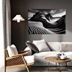 Kumul ve Dalgalar Kanvas Tablo