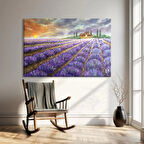 Lavanta Tarlalarının Büyüsü Kanvas Tablo