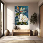 Lotus Çiçeği Kanvas Tablo