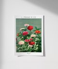 Çerçevesiz Poster L. Prang Çiçekler