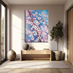 Daldaki Çiçekler Kanvas Tablo