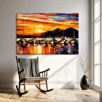 Gün Batımında Yansımalar Kanvas Tablo