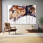 Aslanın Manevi Portresi Kanvas Tablo