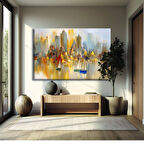 Şehir Işıltısı Kanvas Tablo